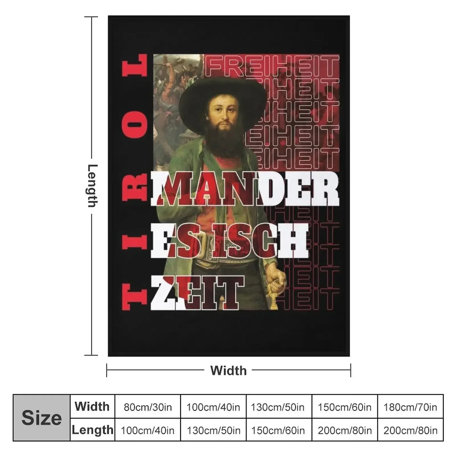 Одеяло It's Time for Andreas Hofer Tirol движущиеся теплые одеяла