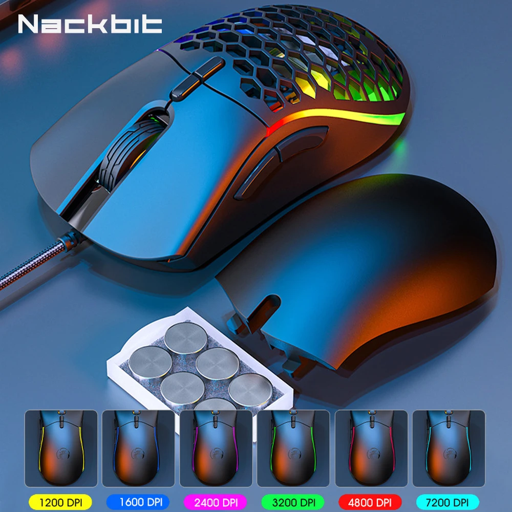 

Gaming Mouse optical Ergonomics Wired Mouse 7200DPI 7 Buttons Mouse USB Wired Mouse For Computer Office Mice For Laptaops