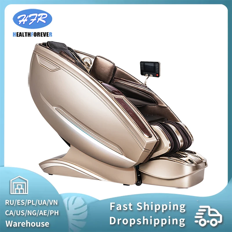 

4D AI Voice Full Body Detection Electric Luxury Massage Chair SL Track Manipulator Zero Gravity Massage Chairs With Electric