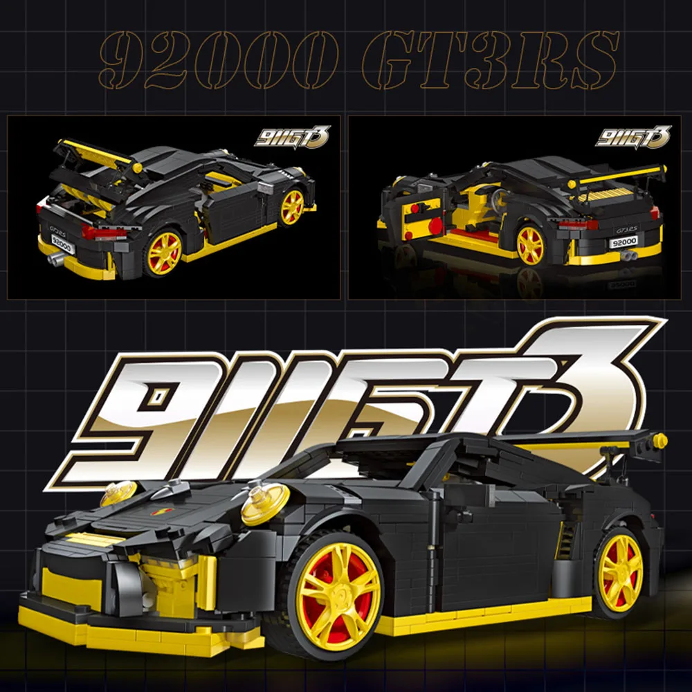 

Технический креативный эксперт 911 GT3 Супер гоночный автомобиль кубики Moc техническая модель Обучающие строительные блоки игрушки 92000 1030 шт.