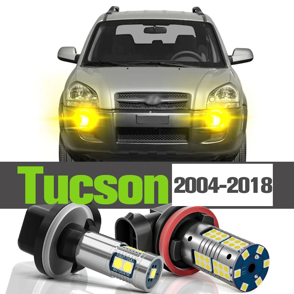 2x LED Fog Light Accessories Lamp For Hyundai Tucson 2004-2018 2005 2006 2007 2008 2009 2010 2011 2012 2013 2014 2015 2016 2017 - купить по