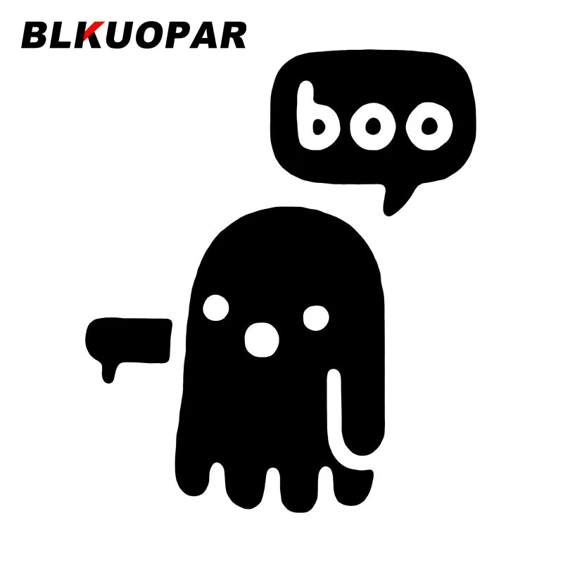 

Наклейки для автомобиля BLKUOPAR с изображением призрака говорит о Boo, креативная наклейка для кондиционера, виниловая пленка для автомобиля, и...