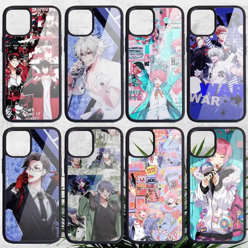 

Anime Hypnosis Mic Phone Case PC for iPhone 11 12 13 pro XS MAX 8 7 6 6S Plus X XR Luxury shell funda