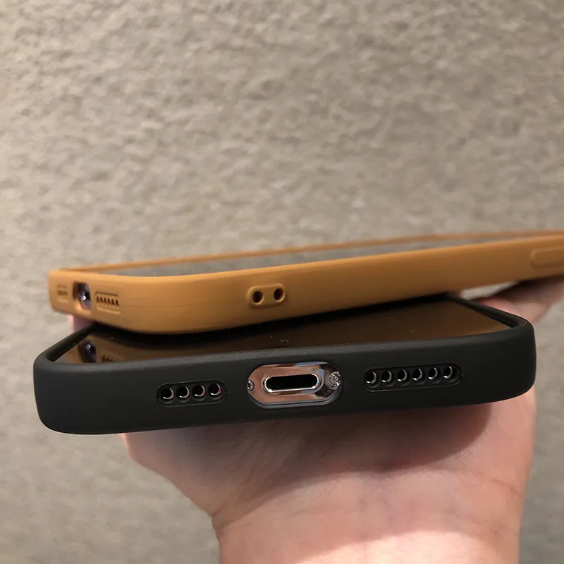 Matte Silicone Phone Case For iPhone 14 13 12 11 Pro Max Mini XR XS Max X 8 7 14 Plus SE 2020 Camera Lens Portector Soft Cover