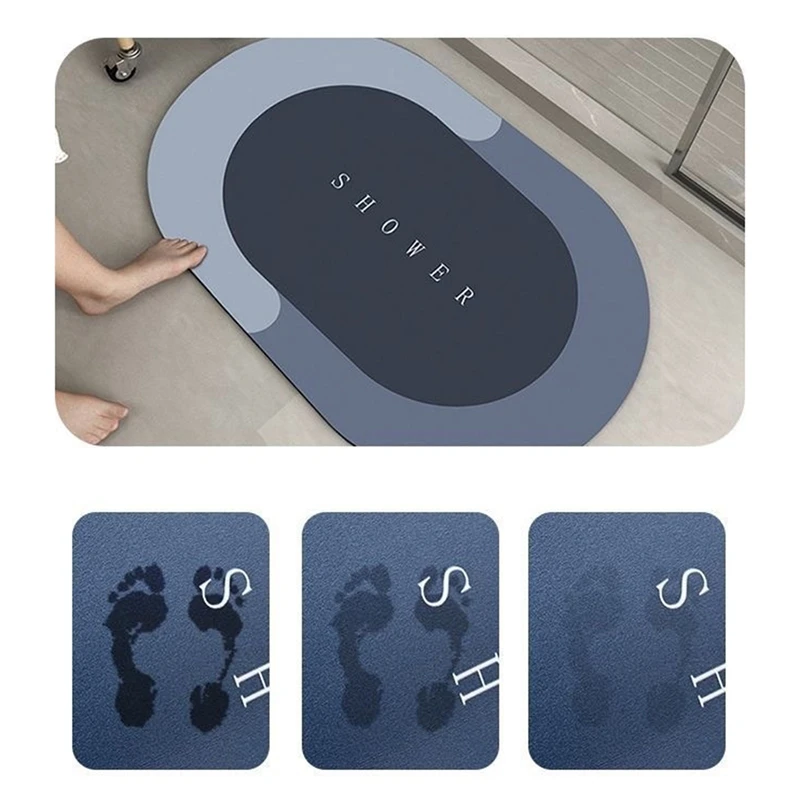 Акция! Домашний напольный коврик супер впитывающий для ванной Быстросохнущий