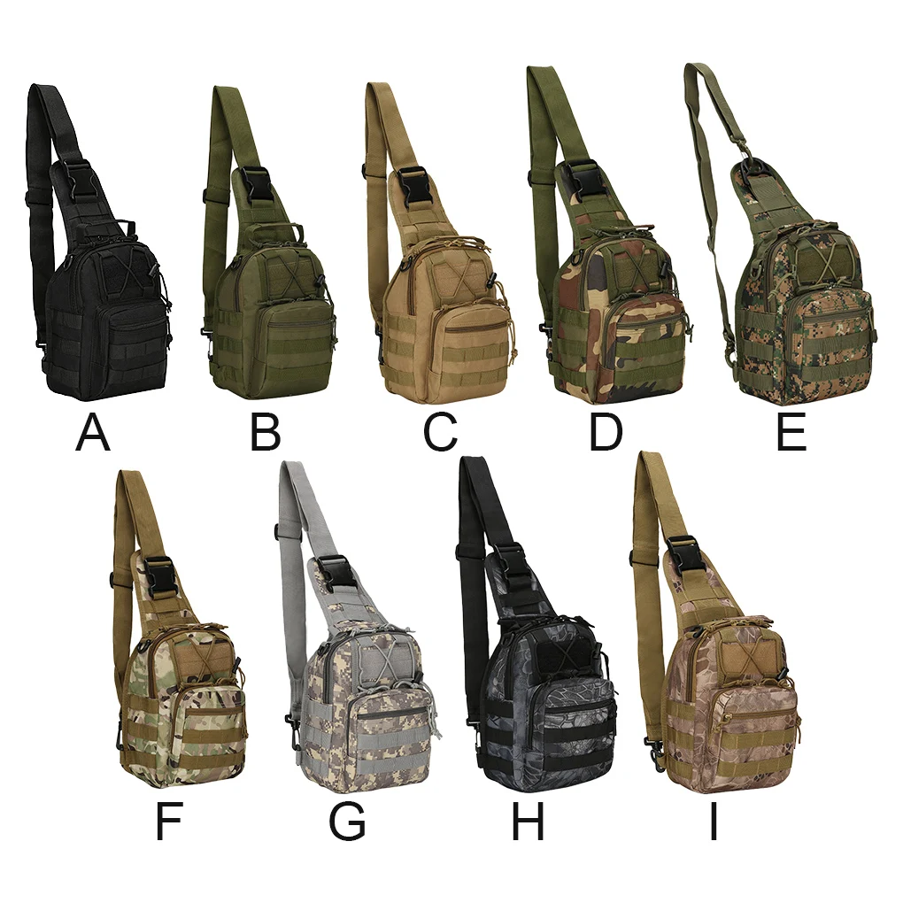 

2021 Мужская и женская нагрудная сумка, тактическая сумка через плечо, водонепроницаемая сумка из ткани Оксфорд 600D для кемпинга и походов на о...