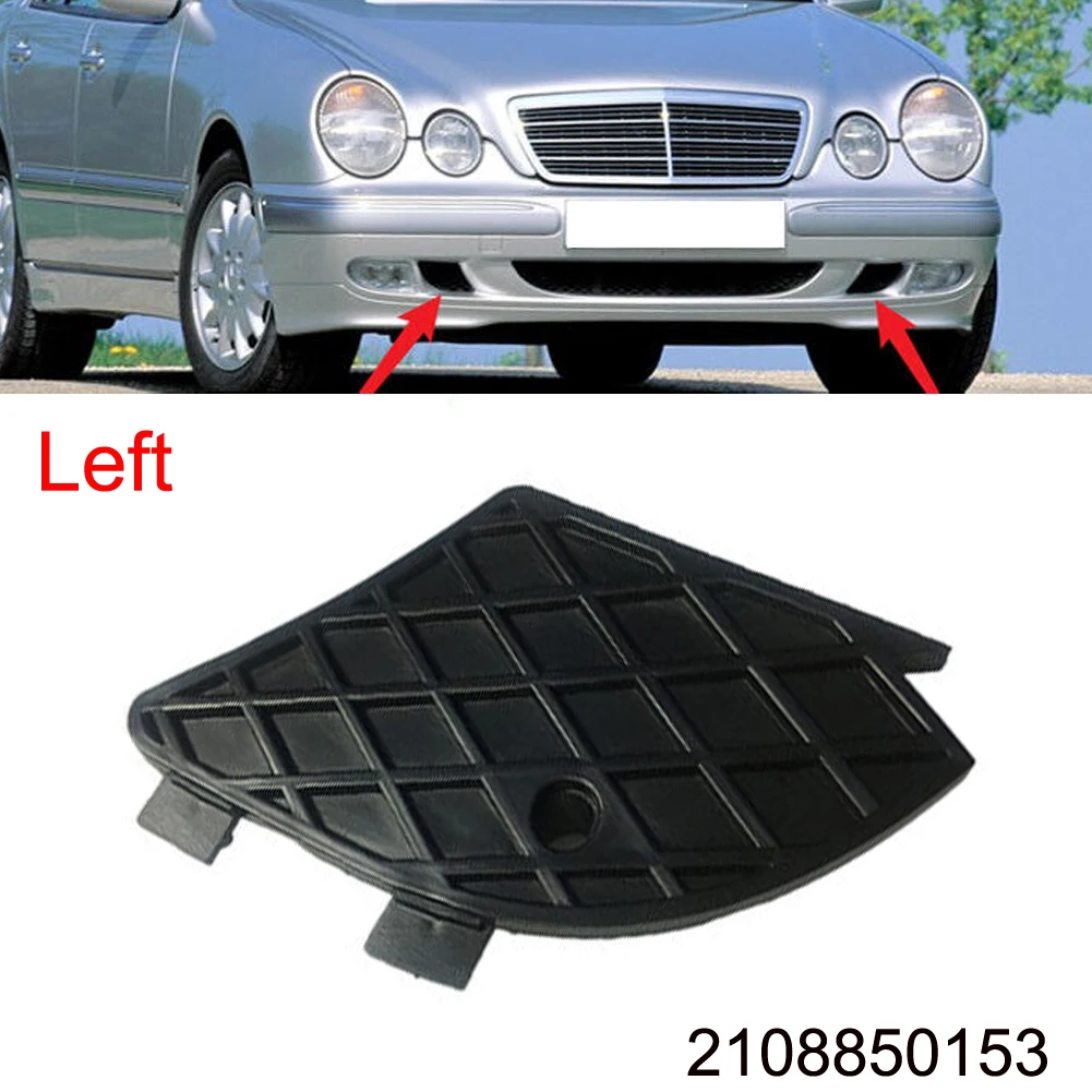 

Cover Fog Light Grill Replacement Vehicle 1X 2108850153 A2108850153 ABS Accessories Bumper Grille For MERCEDES