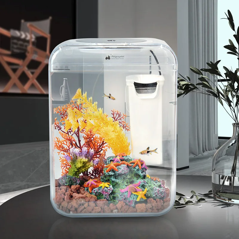 Маленькая пластиковая Современная аквариумная Экологичная Бесшумная рыба Betta с