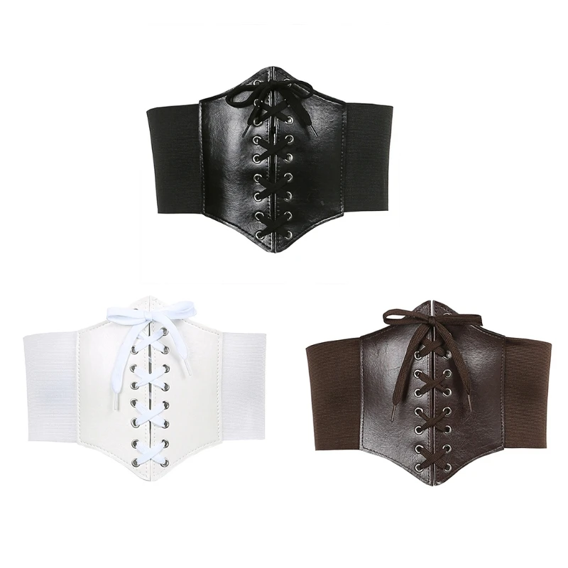 

F42F High Waist Corset For Women Lace Up Goth Bustier Top Body Shapewear Women Female Push Up Bustier Waist Clips For Dresses