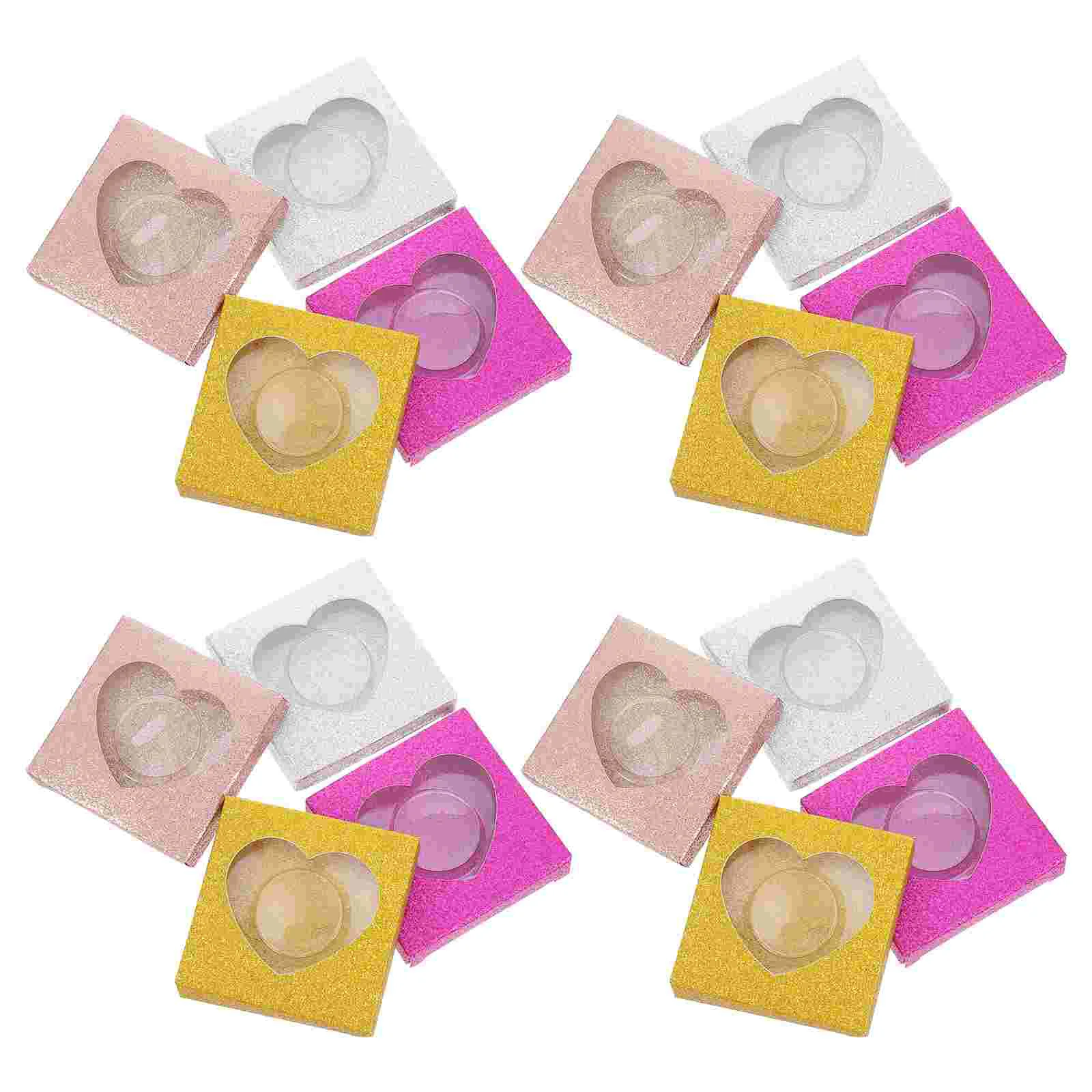 

Eyelash Case Lash Box False Holder Boxes Empty Eyelashes Organizer Fake Storage Packaging Paper Container Travel Tray Display