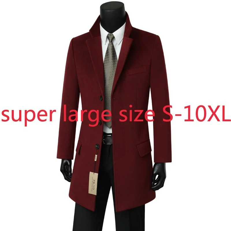Новое мужское высококачественное шерстяное пальто Suepr для мужчин, зимнее молодежное пальто с воротником-костюмом, модное повседневное однобортное толстое Женское пальто