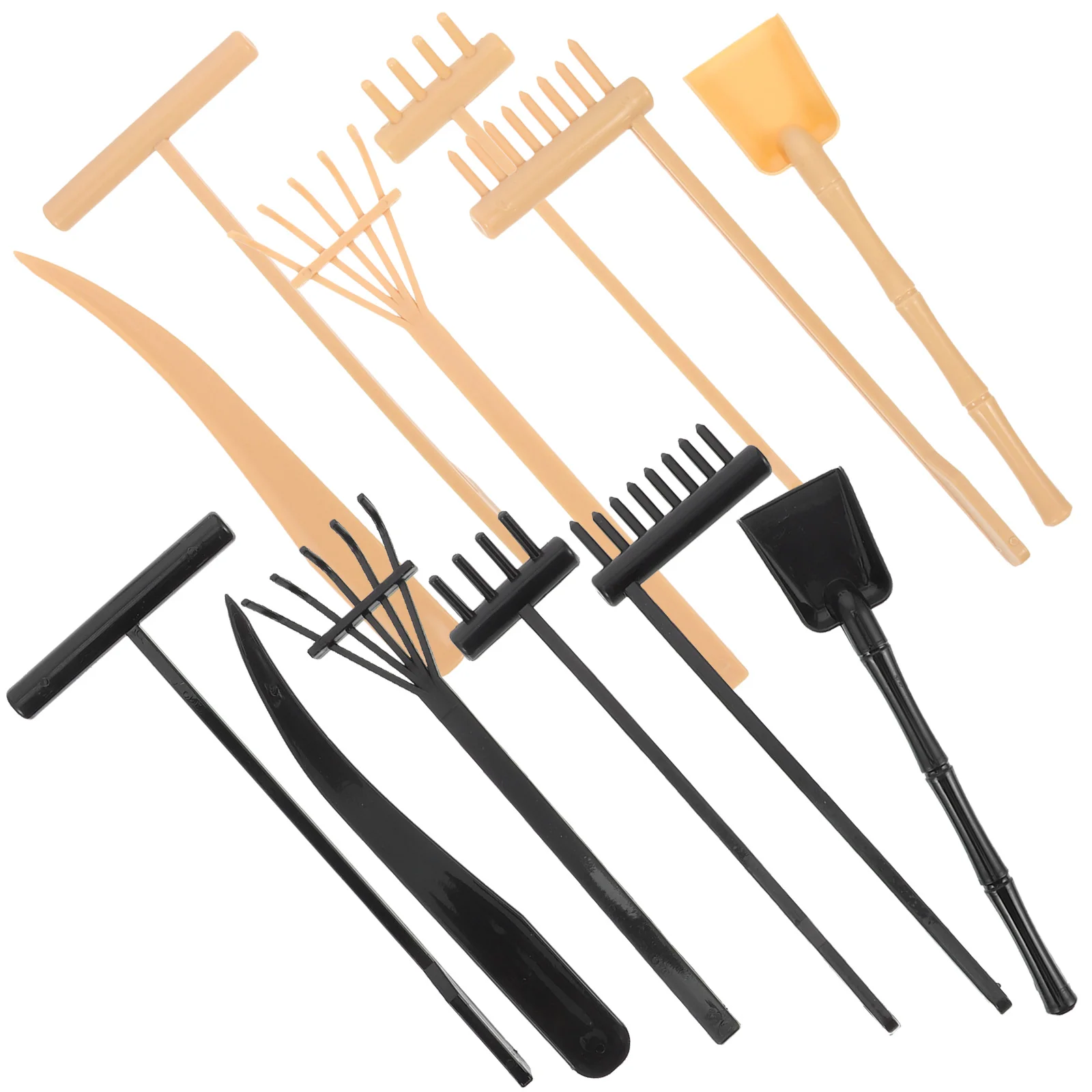 Дзен песочный стол грабли садовые инструменты лотки пластиковые поделки