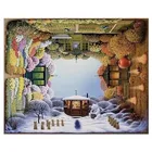 Раскраска по номерам на холсте четыре сезона