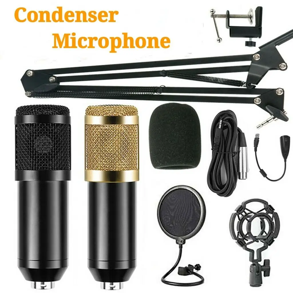 

BM 800 Karaoke Microphone BM800 Studio Condenser Mikrofon Mic Bm-800 For KTV Radio Braodcasting Singing Recording Computer