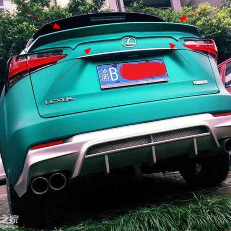 

For Lexus NX200 NX200T NX300H High Quality ABS Plastic Unpainted Primer Color Rear Wing Spoiler Auto Decoration