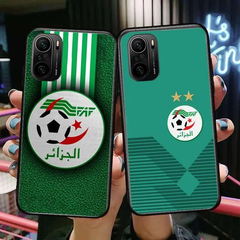 

Algeria Flag Phone Case For xiaomi redmi POCO F1 F2 F3 X3 Pro M3 9C 10T Lite NFC Black Cover Silicone Back Prett mi 10 ultra cov