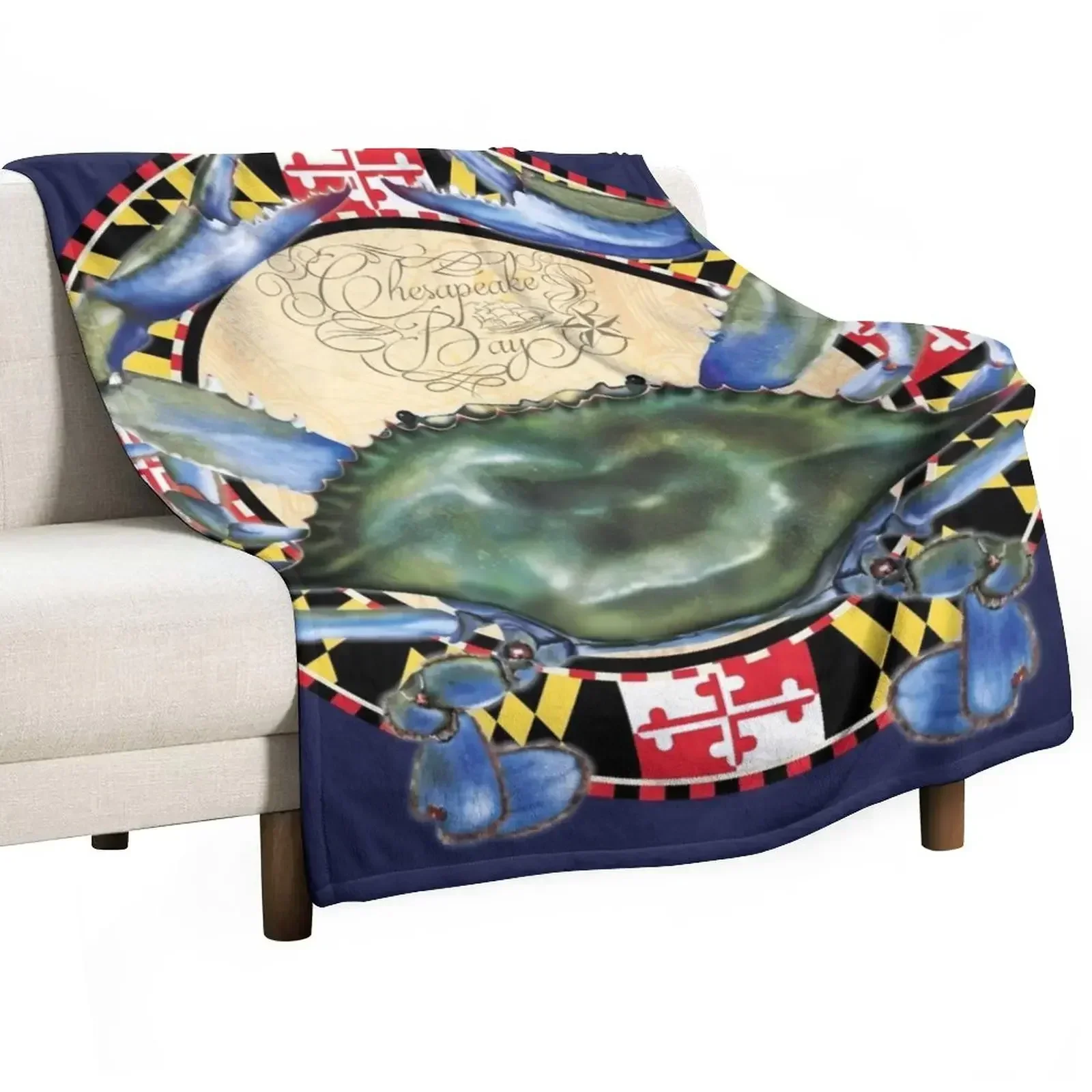 Одеяло Мэриленд Blue Crab Chesapeake Bay милые декоративные одеяла для дивана