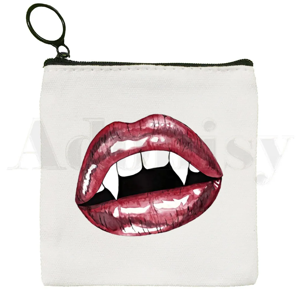 Damon Salvatore Coin Purse Illustration Key Case Chronicles Vampiricas Simple Small Bag The Vampire Diaries Creative Coin Purse