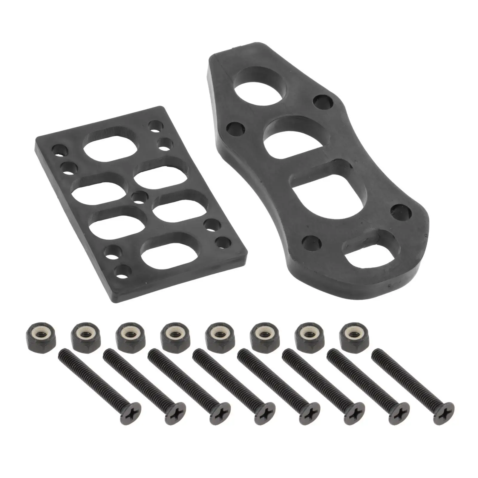 

Skateboard Riser Pads and Hardware Soft Shockpads for Skateboard Impact Absorption
