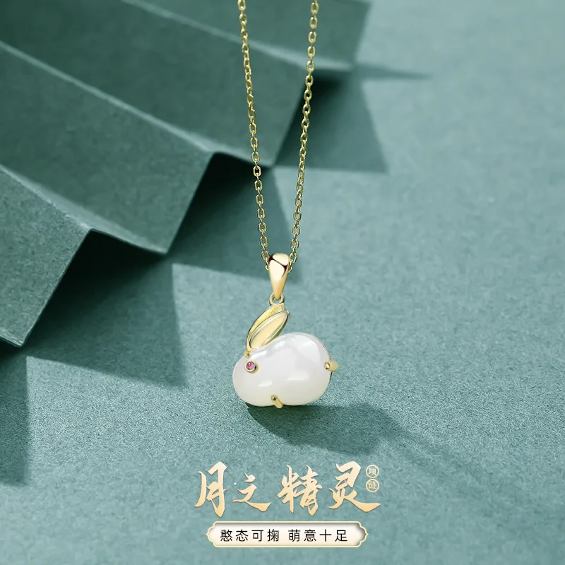 

Женское колье с подвеской из серебра 925 пробы, под золото 18 К