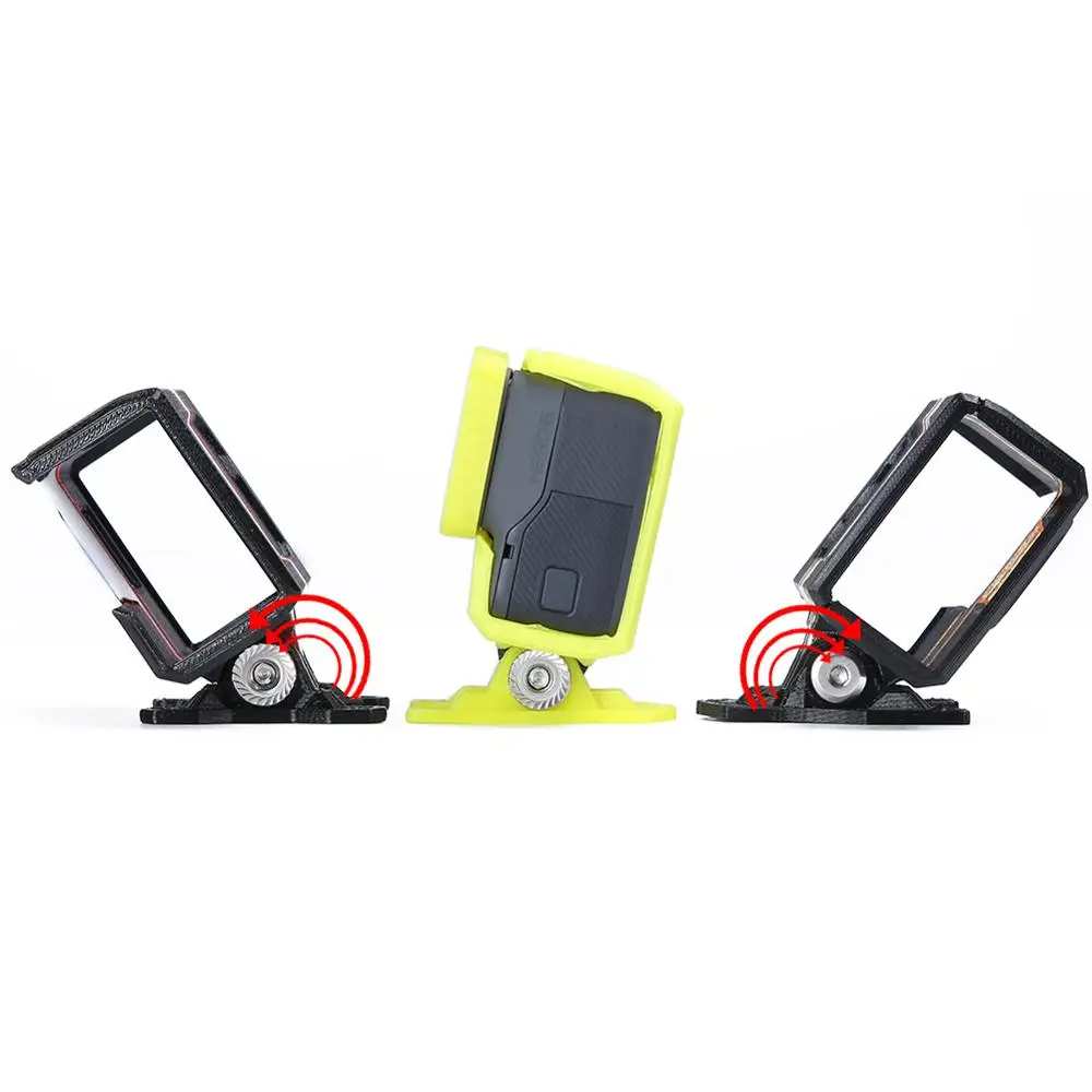 IFlight 3D печать ТПУ регулируемый угол Hero 5/6/7/8/9 Крепление камеры (0 ~ 40 °) W/ND8 фильтр для