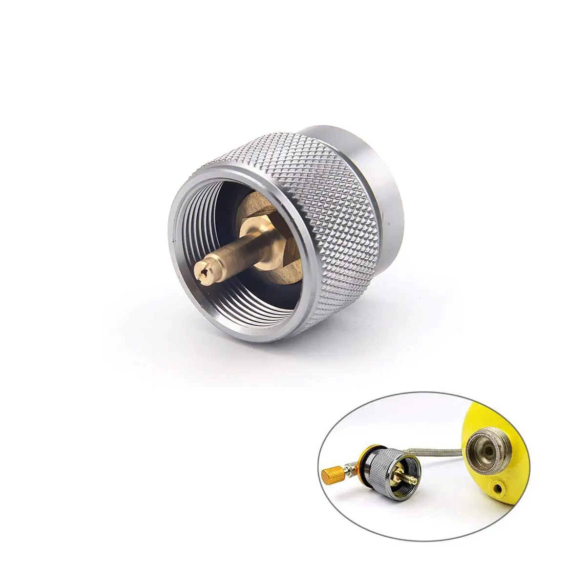 

Camping Stove Burners Conversion Adapter Butane Cylinder Gas Propane Small Tank Tank Converter Butane Refil Screw Gas Cartridge