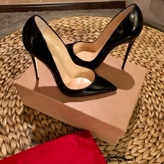 

Туфли женские на шпильке 10/12 см, пикантные, заостренный носок, матовая кожа, высокий тонкий каблук, офисная обувь, черные, коричневые