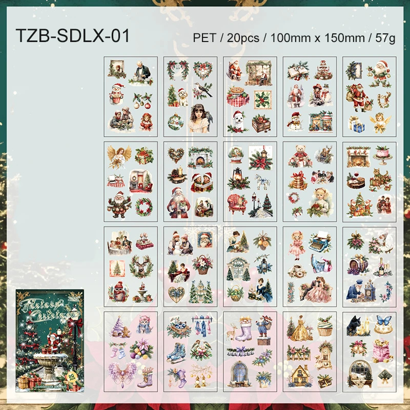 

Набор наклеек для коллажа "Рождественская серия"