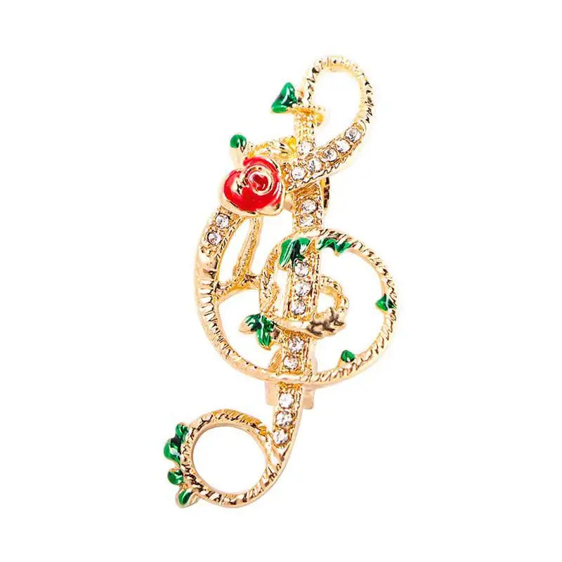 

Simple Music Note Brooch Inlaid Shiny Zircon Temperament Breast Brooch Pin For Birthday / Party / Anniversary