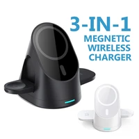 15wmagneticwireless charger for iphone 12 13 pro max mini foldable wireless charging stand for apple watch 7 6 5 4 3 airpod pro