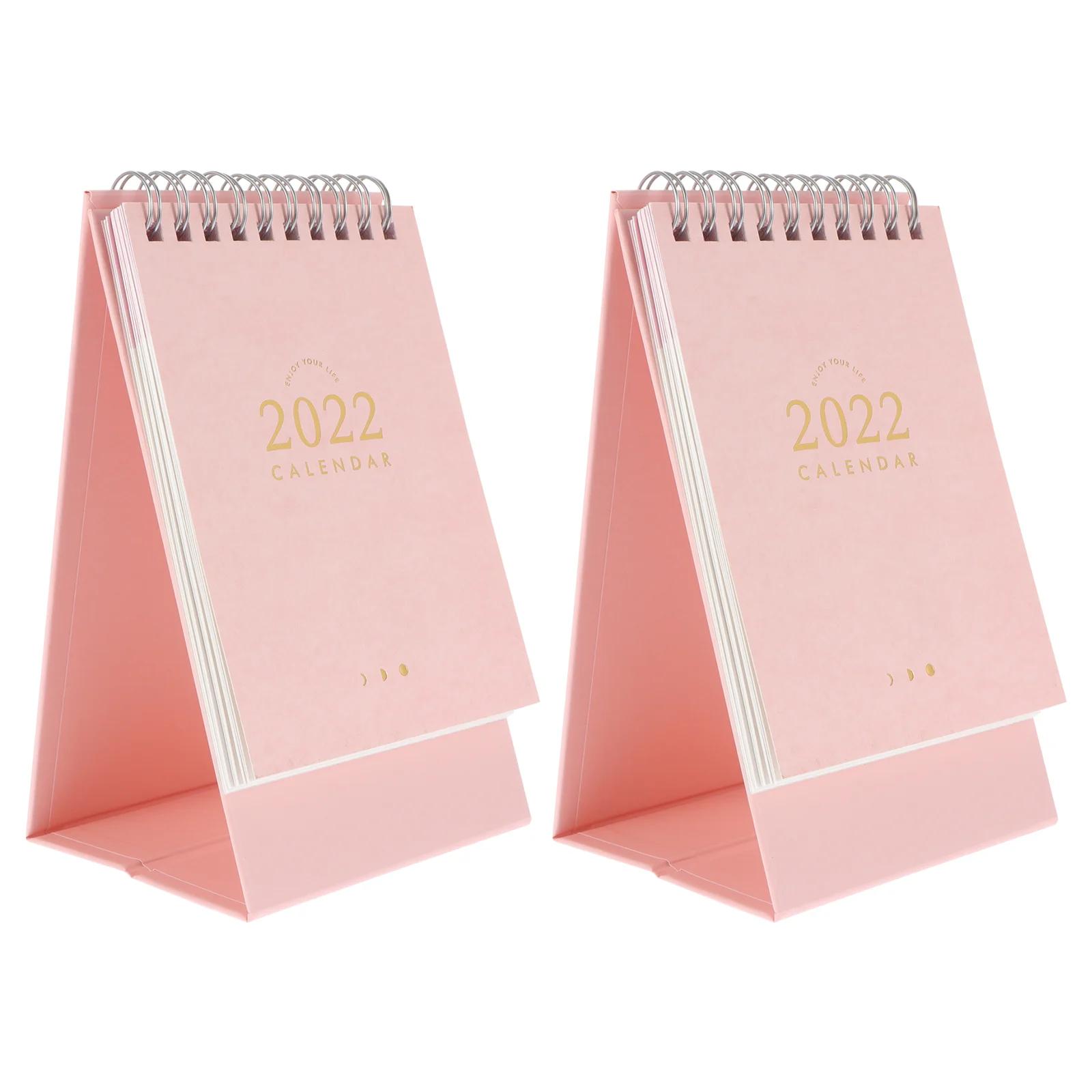 

2Pcs Mini Portable Decorative Note Calendars Multi-functional Office Calendars