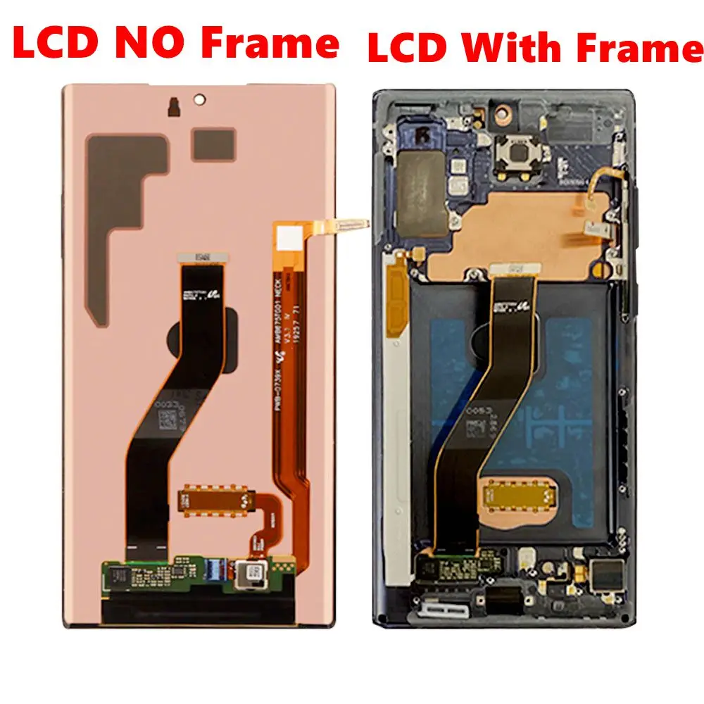 

Для Samsung Galaxy Note 10 Plus Lcd с рамкой N975A N975F N975D ЖК-дисплей сенсорный экран в сборе точка с водяным знаком дефектный экран