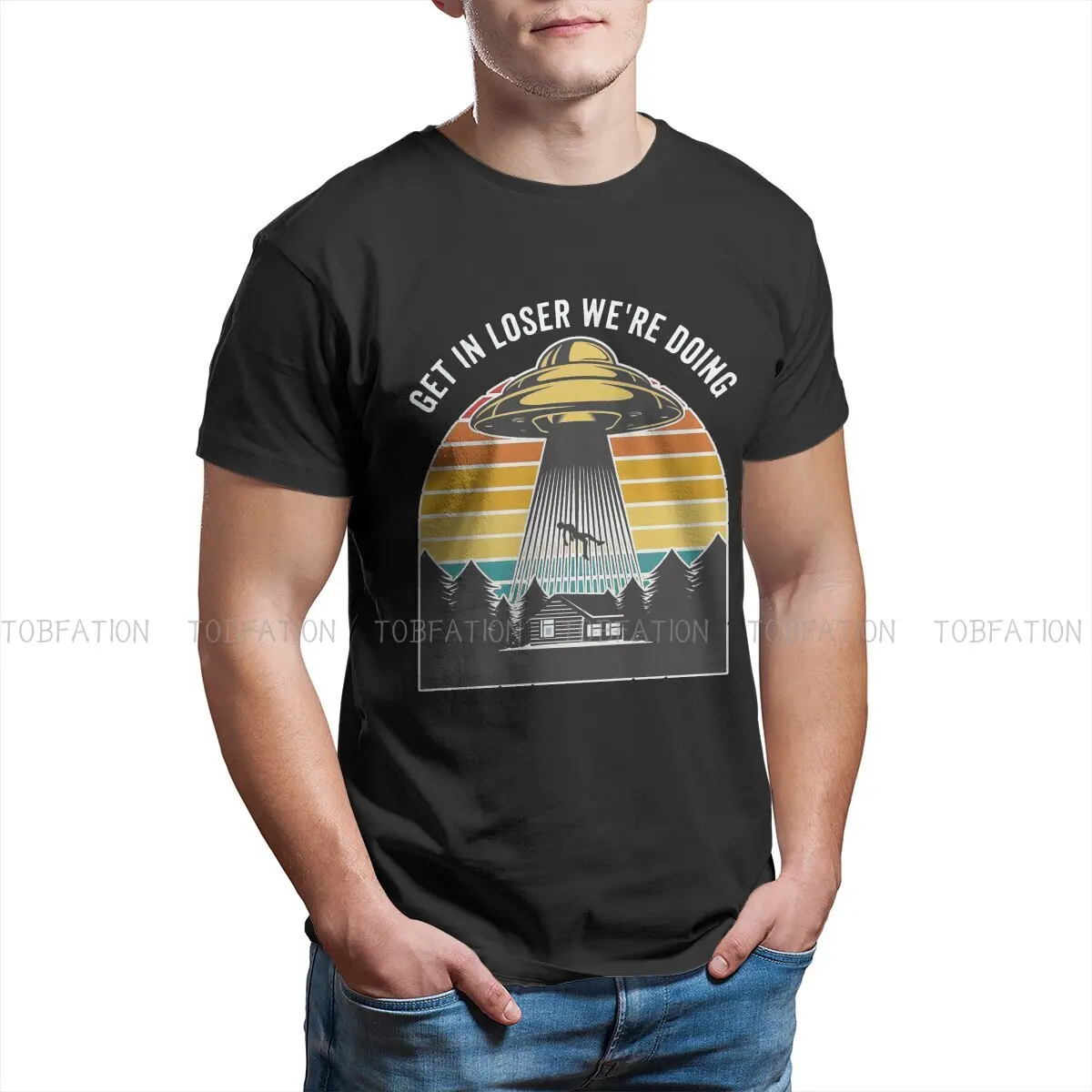 

Get In Loser O Neck TShirt Area 51 Information On The Roswell Incident Pure Cotton Basic T Shirt Man's Tops Individuality Sale