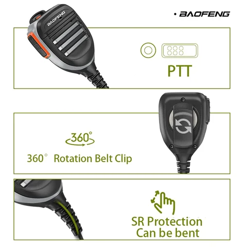 Quansheng UV-K6 Микрофон для рации UV-5R