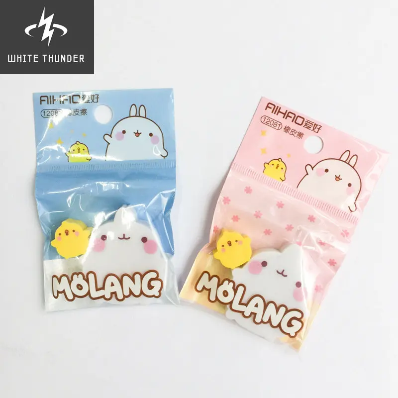 

2 шт./упаковка, резиновые ластики в виде кролика