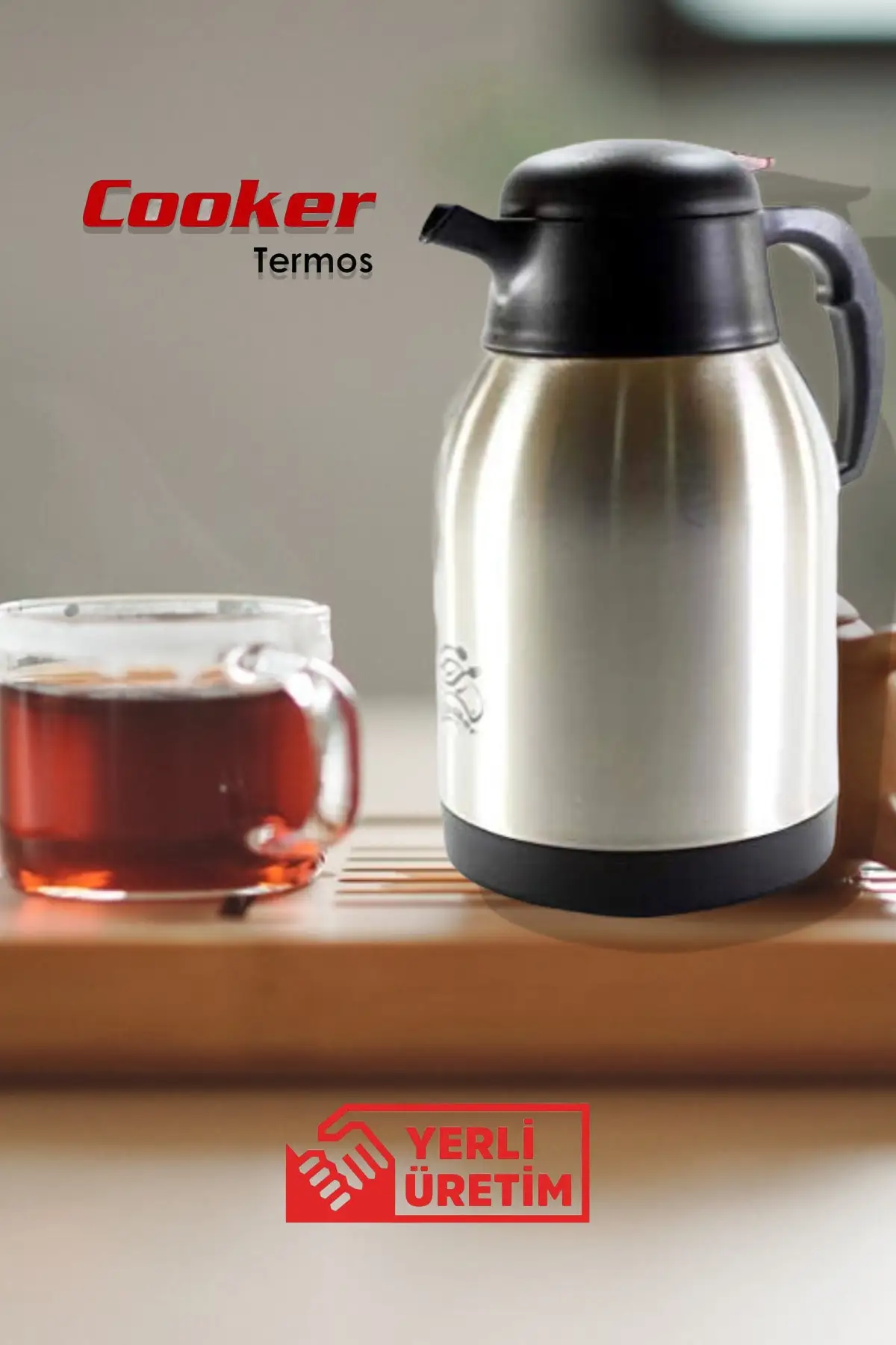 Двухслойный стальной термос для кофе и чая бутылка большой емкости 24 часа