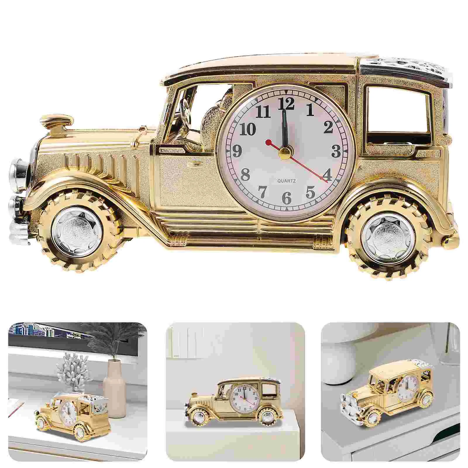 Классический автомобильный будильник винтажный декор нежный орнамент