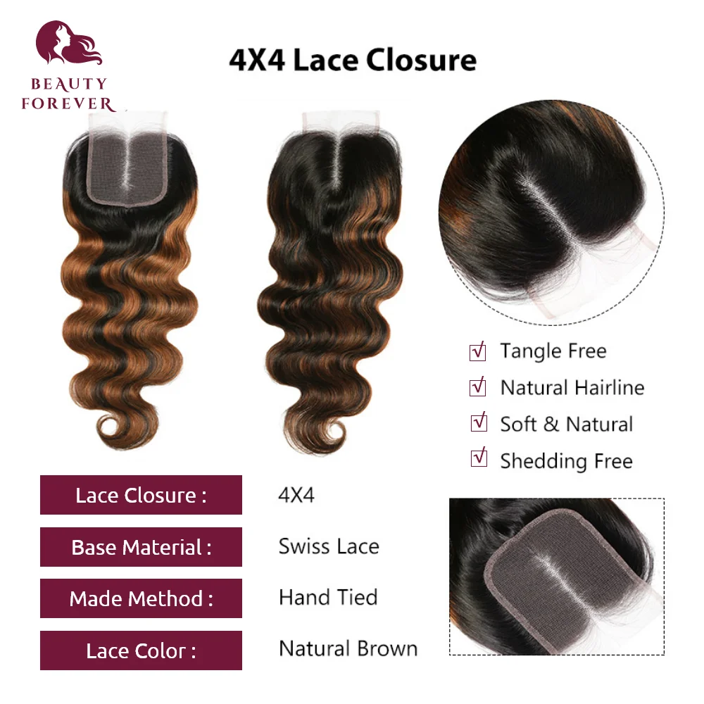 Красота навсегда # FB30 балаяж волнистые человеческие волосы искусственные с