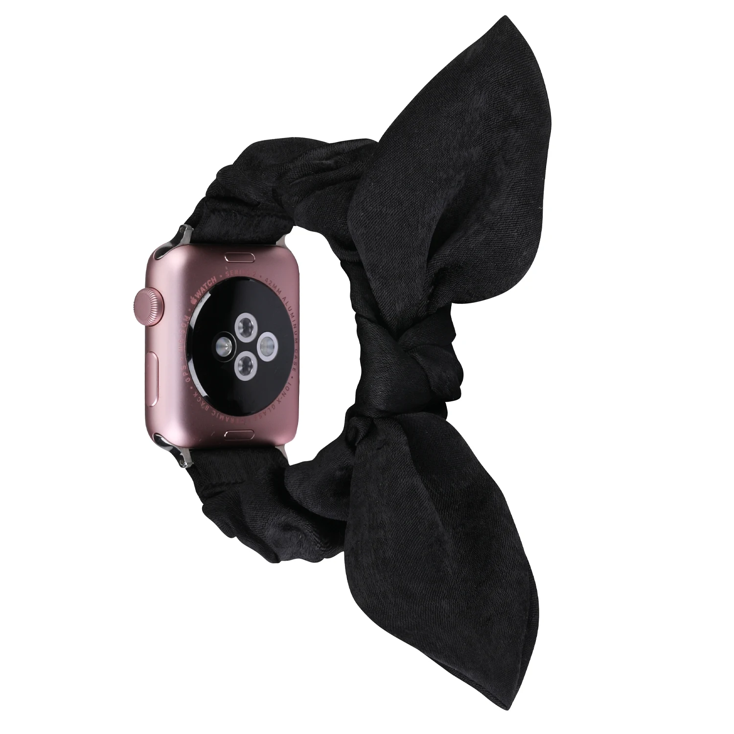 Women Scrunchie Elastic Strap for Apple Watch 38mm 40mm for Apple Watch 5 Band 44mm 42mm Butterfly Bracelet Iwatch Series 6 4 3