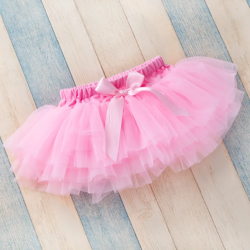 

Baby Girls Skirt Tulle Tutu Bloomers Infant Newborn Bow Tie Diapers Cover Short Set Girl Skirts Rainbow Baby Skirt Tutu Clothing