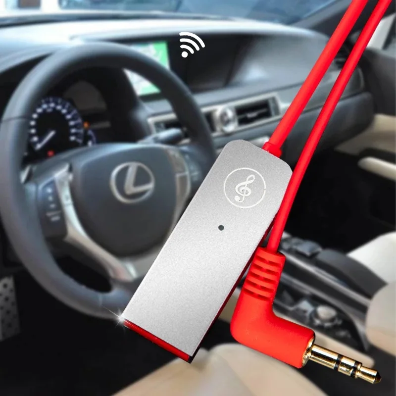 

D08 Car Kit USB Bluetooth 5.0 Music Audio Receiver Handsfree With Mic 3.5MM AUX Stereo Portable Wireless Adapter For Car