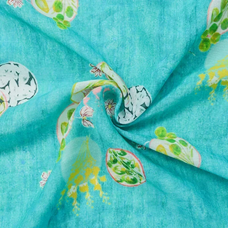 50X 100% см удобный Monet чистый рами Лен летнее тонкое китайское платье длинное