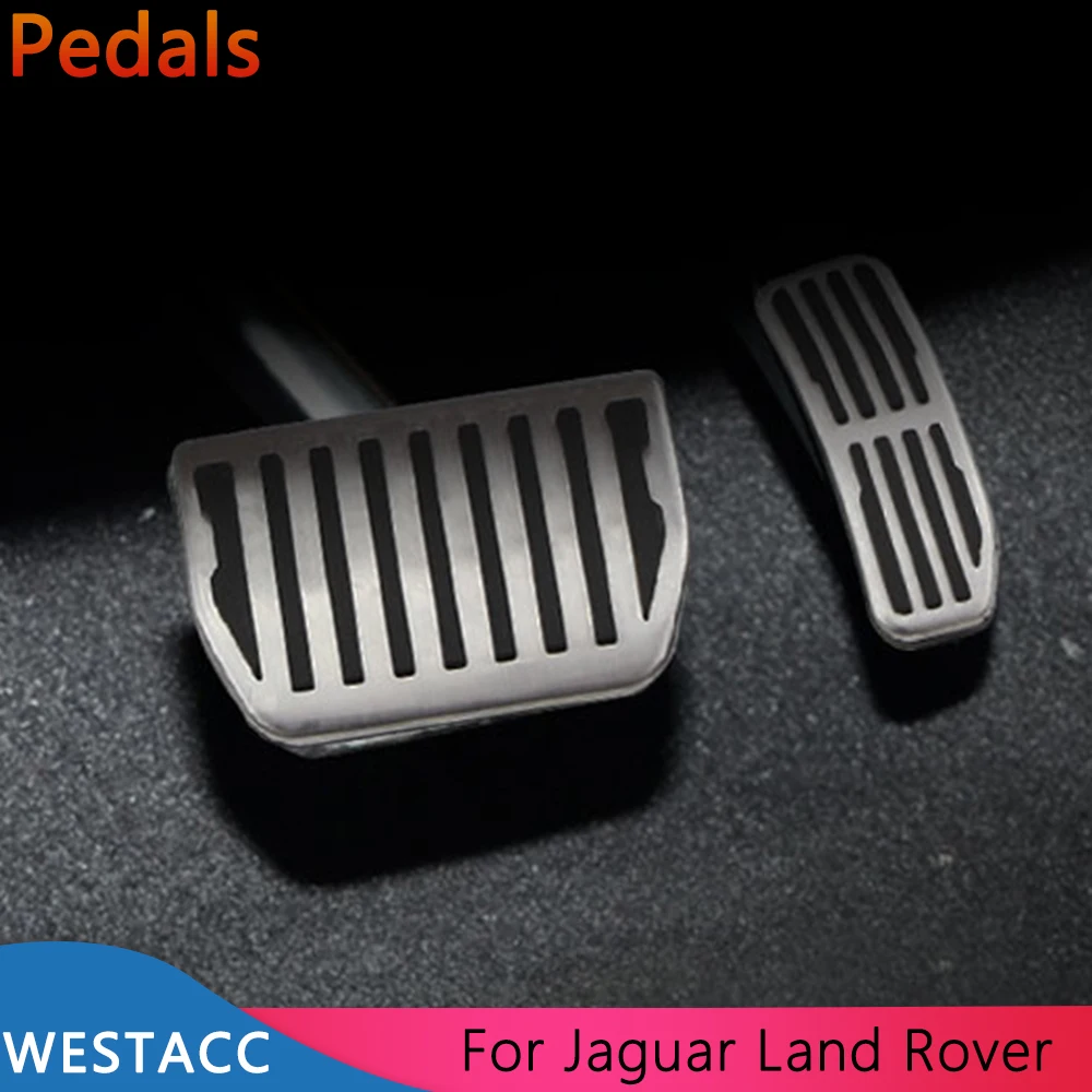 

Car Pedals Gas Brake Pedal Cover for Land Rover Evoque Discovery Ranger Rover Velar for Jaguar XFL XE F-Pace AT Accessories