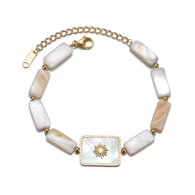 

Shell Bracelet For Women Stainless Steel Chain 2023 Fashion Hand Jewelry Accessories Valentines Day Gift