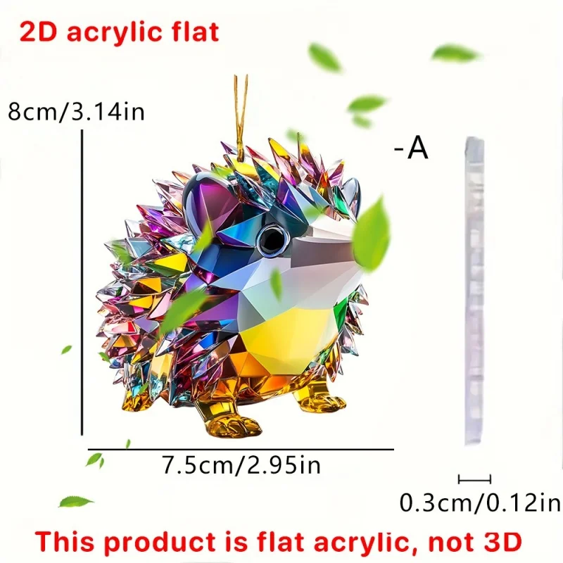 

ПГY Акриловый подвеска мультяшный ежик и собака