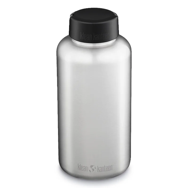 

Klean Kanteen 64 fl oz Stainless Steel Light Weight Water Bottle Loop Cap Brushed Stainless