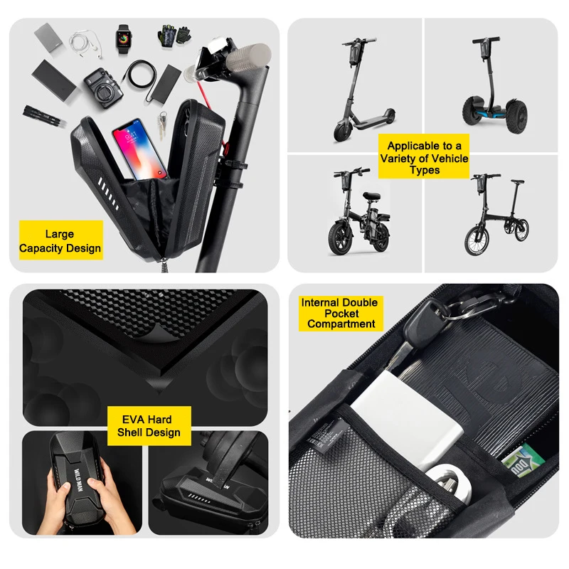 Сумка из ЭВА для электроскутера WILD MAN жесткая водонепроницаемая сумка хранения и