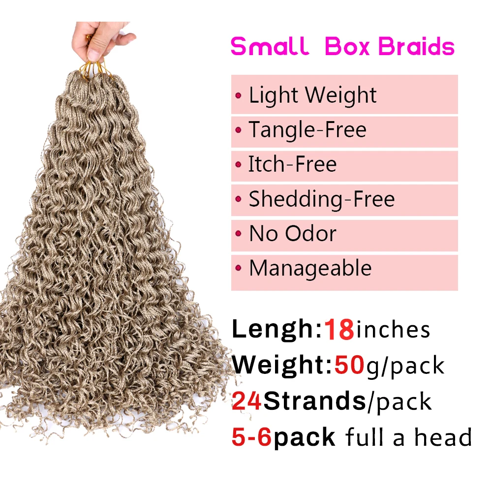 Гнездо для волос маленькие синтетические вьющиеся косички Zizi Box плетения крючком