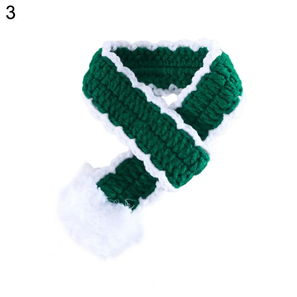 

Eye-catching Good Christmas Cat Costume Small Dog Scarf Attractive Winter Christmas Scarf Super Soft Pet Product