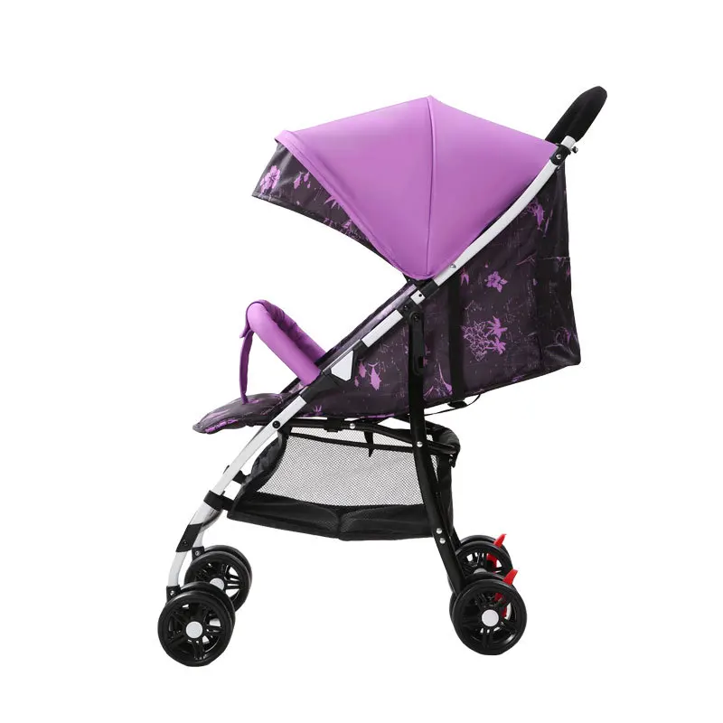 

Baby Stroller Ultra-light Portable Four-wheeled Pocket Stroller One-click Retractable, Can Sleep or Sit Umbrella Stroller
